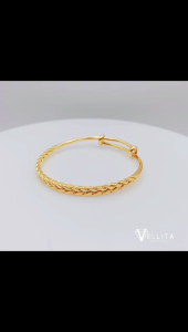 [VJ]NEW!! Bangle "GE69" 999.9 Bangkok Gold Plated Adjustable Bangles <Gelang Tangan>
