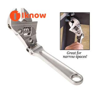 I know Multi functional adjustable wrench folding rocker ratchet wrench quick machine repair tool for water electricity bathroom and air conditioning installation