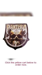 PANTERA ROCK N ROLL BAND VINYL STICKERS