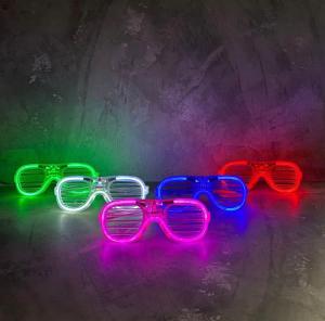 Kacamata LED Luminous Party Colourful Nyala / Kacamata Lampu Warna Kacamata Party - READY STOCK