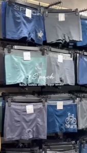 6Pcs Boxer SPACH M008 Seamless Motif / CD Pria Dewasa
