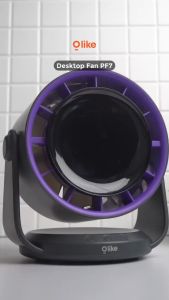 Kipas Angin OLIKE PF7 Desktop Fan 4000 mAh 100 Gears Portable Strong Wind + Digital Display