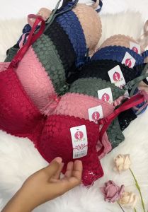 [465] BAJU DALAM WANITA BERCORAK BUNGA CANTIK ADA DAWAI CUP C