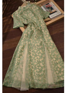 Elegant Spring Chinese Style Modified Cheongsam Dress