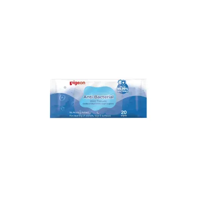 Pigeon Anti-Bacterial Wet Tissue 20s Single Pack Refill