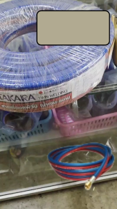 [แบบม้วน] สายแก๊สคู่ TAKARA TWIN LINE WELDING HOSE 1/4" 6 mm.