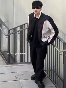 2025 American High Street Color Matching Spring & Summer Thin Jacket: Loose Casual Jacket Trend for Men and Women