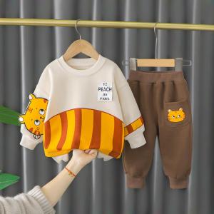 Cute Cartoon Sweatshirt And Pants Set for Baby Boys next Spring Autumn Casual Comfortable Cotton Outfit Toddler Fashionable