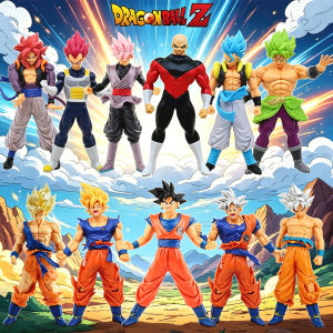 Bandai | Anime Dragon Ball Z Super Saiyan 17-18CM Son Goku Broly Vegeta Anime Action Figure Model Gifts Collectible Figurines for Kids