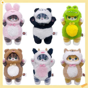 25cm Plush Toy Cute Cartoon Animal Cat Plushie Pillow Kawaii Fluffy Stuffed Cushion Toy for Kid Girl Birthday Gifts