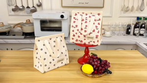 Portable Corduroy Insulated Lunch Bag | Food Bag Student Working Bento Bag Beg Makanan 灯芯绒饭盒袋