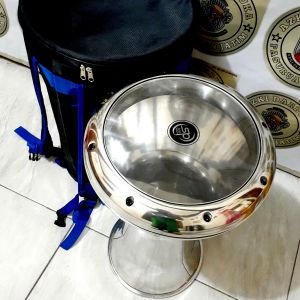 darbuka sombati 9inc crom mika sp bening + tas full busa