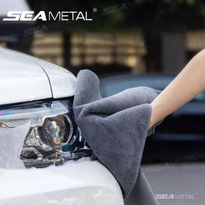 ผ้าขนหนูล้างรถ500แกรมผ้าหนังนิ่มสองด้านดูดซับแรงดีผ้าทำความสะอาดรถภายในภายนอกรถยนต์