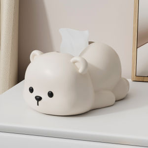 Hộp Đựng Khăn Hình Gấu Sáng Tạo Hộp Đựng Khăn Treo Tường Phòng Khách Phòng Ngủ Trang Trí Bàn Trà Hộp Đựng Khăn Bằng Nhựa