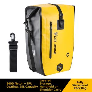 West Biking | Waterproof Large Capacity Rear Rack Bag