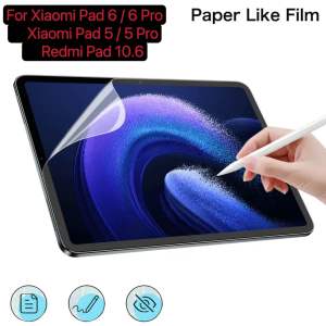 Paper-Feel Screen Protector for Xiaomi Mi Pad 8 7 6 5 6S Pro Anti-Glare/Writing Smooth PET Protective Film for Redmi Pad 2 9.7 10.61 Pro 12.1 SE 8.7 11 inch Poco Pad 12.1