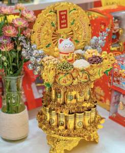 Tháp Thần Tài ngũ đậu thu hút tài lộc ông thần tài ngoắc được