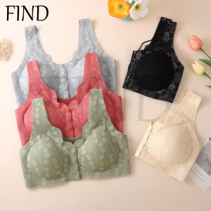 FIND Front Button Bra Ultra light breathable Push Up Japan Silicone Plus Size Bra For Women Smoothes  Medical Front Button Bra