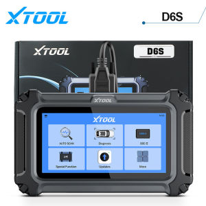 XTOOL D6S OBD2 Scanner Car Diagnostic Tools Automotive Scanner Code Reader Full System 30 Resets Free Update FCA Autoauth CAN FD