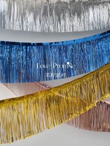 Tassels Fringe Garland Foil Banner Curtain Party Decorations Needs Background Table Skirts For Birthday Party Wedding Home Wall Decoration Backdrop Decor
