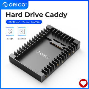 ORICO 2.5 to 3.5 inch Hard Drive Caddy Support SATA 3.0 Support 7/9.5/12.5mm 2.5 inch SATA HDDs and SSDs (1125SS)