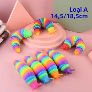 1 Máy Tính Sâu Bướm Fidget Sên Đồ Chơi Cảm Giác Bóp Đồ Chơi Giảm Căng Thẳng Tự Kỷ ADHD Trẻ Em Và Người Lớn Vớ Nhồi Bông Quà Tặng Sinh Nhật