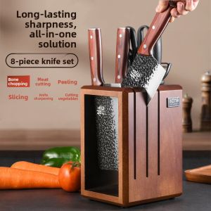 GANGWO | Stainless Steel Kitchen Knife Set with Slicing and Chopping Knives