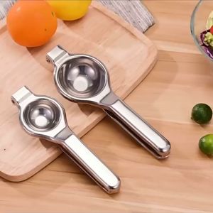 Stainless Steel Hand Press Lemon Squeezer Juicer Maker Juice Citrus Manual Orange Extractor Tool Handheld Fruit Squeezer