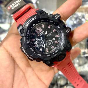 GASTRO ORIGINAL Jam Tangan Pria Analog Sport Tali Karet Water Resistant 10 BAR Tanggal Aktif Free Box Realpict By Dumai.Store
