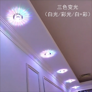 AIMO Conceal mount and Surface mount Ceiling Light LED Colorful Downlight Embedded Corridor Light Crystal Spotlight