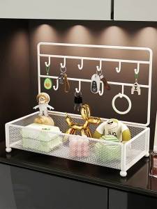Mask And Keys Storage Rack Wall-mounted Organizing Basket