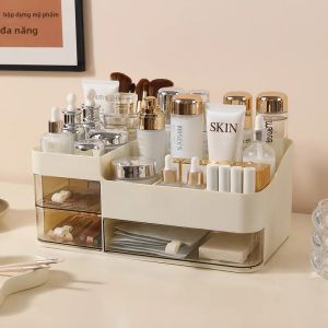 Hộp Đựng Mỹ Phẩm Cao Cấp Có Ngăn Kéo Đựng Sản Phẩm Chăm Sóc Da Son Môi Cọ Trang Điểm Giải Pháp Lưu Trữ Trang Điểm Để Bàn