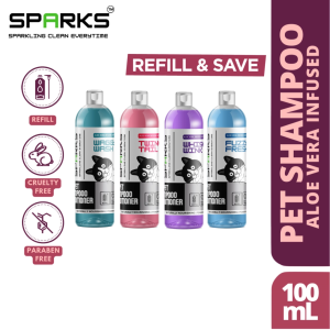 Sparks Aloe-Infused Pet Shampoo & Conditioner - Bacterial Protection & Spa Treatment for Dogs & Cats