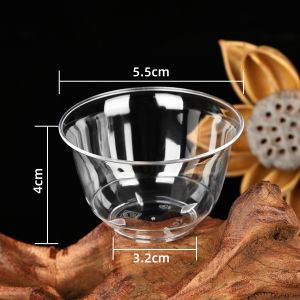 Cốc Trà Nhựa Dùng Một Lần Dày Cấp Thực Phẩm Dùng Trong Nhà Ngoài Trời Cốc Nhựa Cứng Trong Suốt Cốc Trà Pha Trà Cốc Không Gian