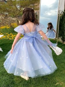 Princess Style Girls Dress Childrens Skirt Summer New Arrival Baby Girls Clothing Little Girls Tulle Skirt Short Sleeve