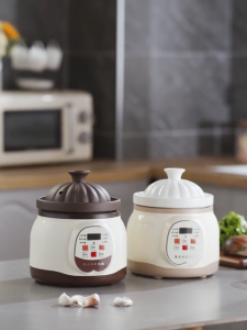 Fully Automatic Fast Electric Stewpot Health Cooker Household Casserole Ceramic Porridge Electric Sand Soup PotElectric Stew Pot Congee Pot Baby Food Soup Pot