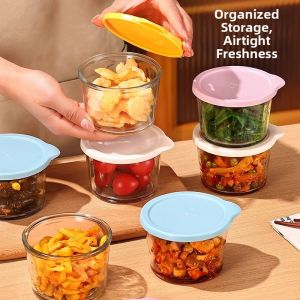 Food Grade Refrigerator Safe Glass Food Storage Container