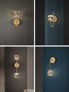 ZHENMEIJU | Luxury Crystal Wall Lamp for Bedroom & Living Room Hallway