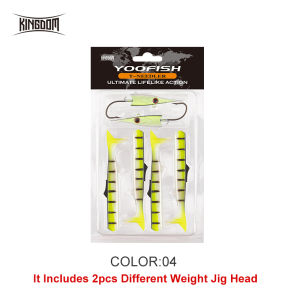 Kingdom | KINGDOM T-NEEDLER Sinking Fishing Lure 116-149mm 13.3-26.8g Lead + PVC Soft Bait Artificial Fish Lure Paddle Tail Bait