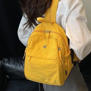 Casual Canvas Oxford Fabric Womens Backpack Multi-Functional Travel Bag Simple Fashion Crossbody Commuting Small Chest Bag