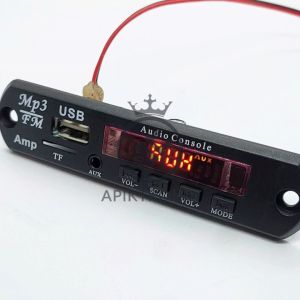 MODUL MP3 BLUETOOTH PLUS AMPLIFIER AUDIO CONSOLE DC 9V - 12V