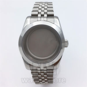 36mm 39mm Silver Watch Case Fits Explorer Watches Sapphire Glass Fits NH34 NH35 NH36 ETA2824 PT5000 Miyota Mingzhu DG Movement