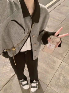 Elegant Fashionable Tweed Blazer