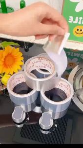 Kitchen heat-resistant aluminum foil tape kitchen sink waterproof sticker self-adhesive oil-resistant sticker washing-basin mildew-proof beautiful seam sticker
