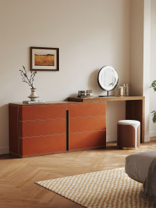 Luxury Compact Dressing Table with Mirror 1 Unit
