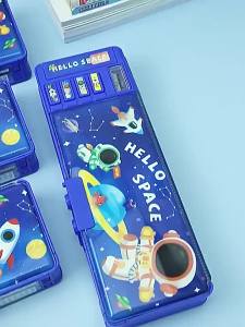 ＜109＞  Quà Tặng Khai Giảng Hộp Bút Đa Năng Bán Buôn Khóa Mật Khẩu Hộp Đựng Văn Phòng Phẩm Dung Tích Lớn Hộp Bút Chì Văn Phòng Phẩm Học Sinh Tiểu Học