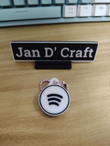 Programmable NFC Tag Keychain with Social Media Icons for Tap & Share Functionality