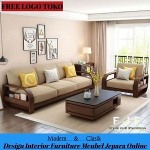 Kursi Sofa Tamu Minimalis Kayu Jati Tua Style Kursi Sofa Gajah ( Pre Order )