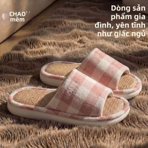JIFANPAUL | Dép Nhà Đế Mềm Không Trượt Thoáng Khí Khử Mùi EVA Vải Gai