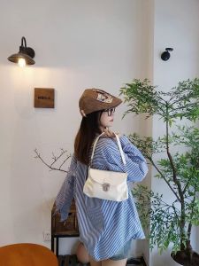 Retro Soft Leather Womens Bag Lock Buckle Handbag Shoulder Bag Crossbody Small Bag Daily Match Pure Color PU Artificial Leather